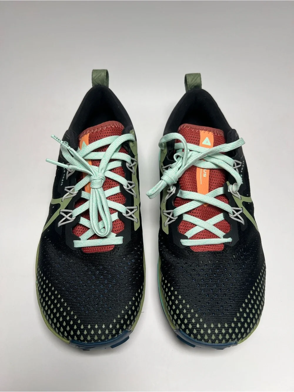 Nike React Pegasus Trail 4 Walking Hiking Shoes Black DJ6159-004 Women Sz 8 NEW